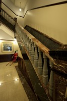 The original marble staircase. 